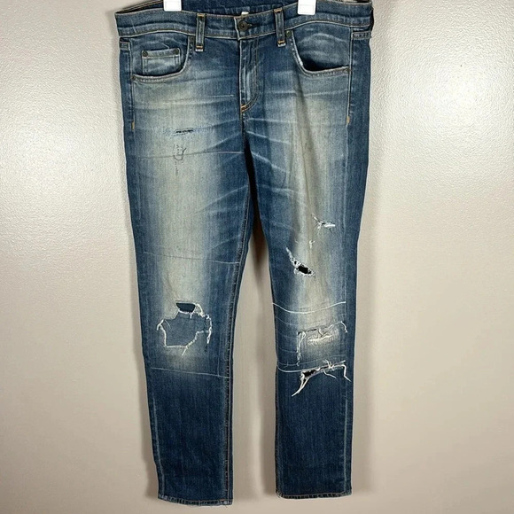 Rag & Bone The Dre Straight Leg Denim Jeans - Picture 9 of 9